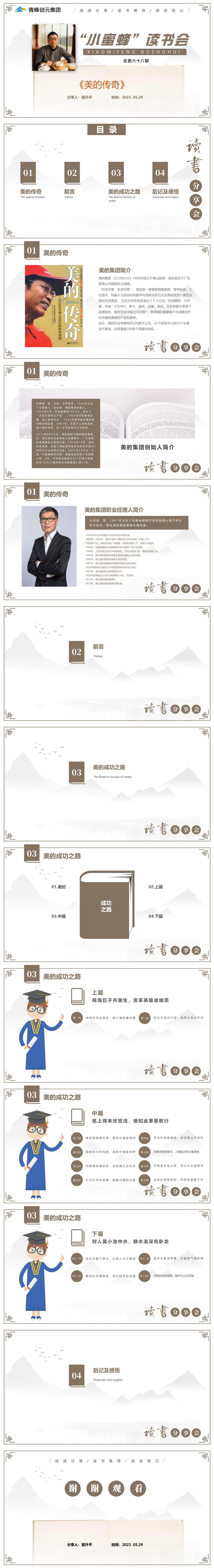 青峰創(chuàng  )元集團“小蜜蜂”讀書(shū)會(huì )第68期活動(dòng)報道：《美的傳奇》--董升平